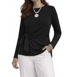 NEW E.L.I. the york top in black